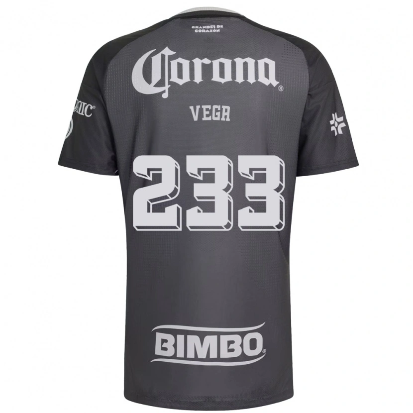 Danxen Uomo Maglia Ángel Vega #233 Grigio Bianco Nero Kit Gara Away 2026/27 Maglietta