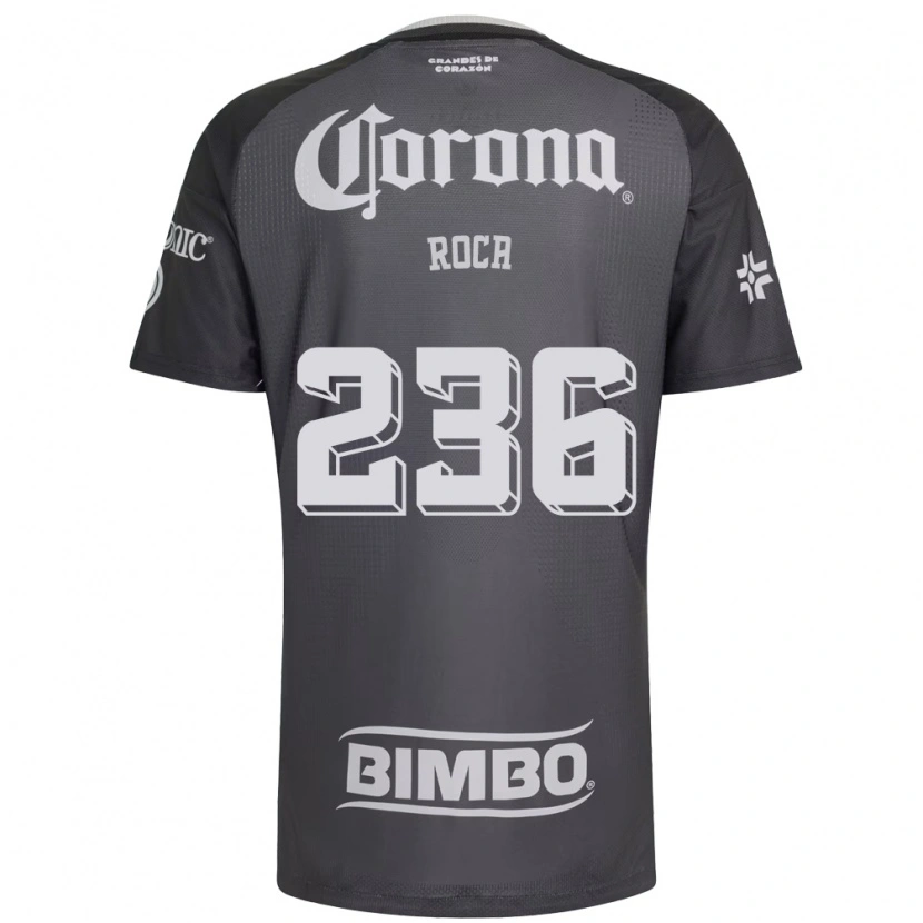 Danxen Uomo Maglia Juan Roca #236 Grigio Bianco Nero Kit Gara Away 2026/27 Maglietta