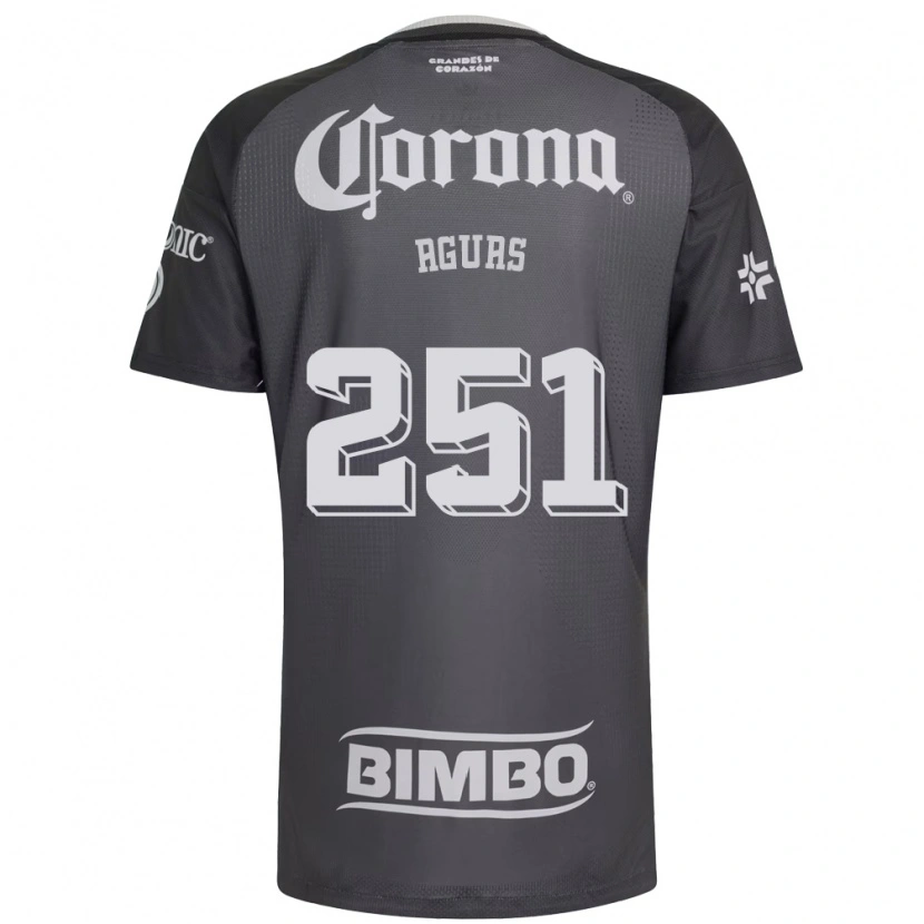 Danxen Uomo Maglia Brian Aguas #251 Grigio Bianco Nero Kit Gara Away 2026/27 Maglietta