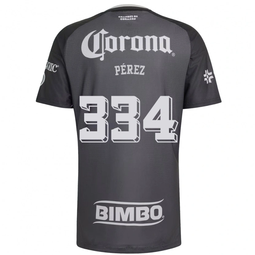 Danxen Uomo Maglia Diego Pérez #334 Grigio Bianco Nero Kit Gara Away 2026/27 Maglietta