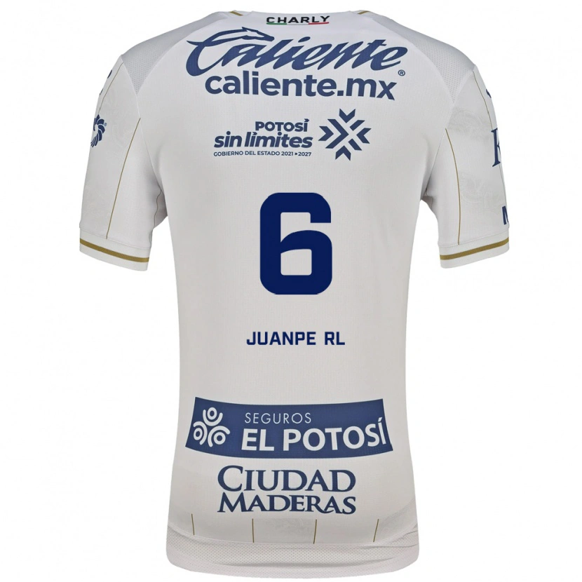 Danxen Uomo Maglia Juan Pedro Ramírez López #6 Bianco Blu Kit Gara Away 2026/27 Maglietta