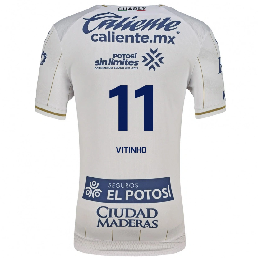 Danxen Uomo Maglia Vitinho #11 Bianco Blu Kit Gara Away 2026/27 Maglietta