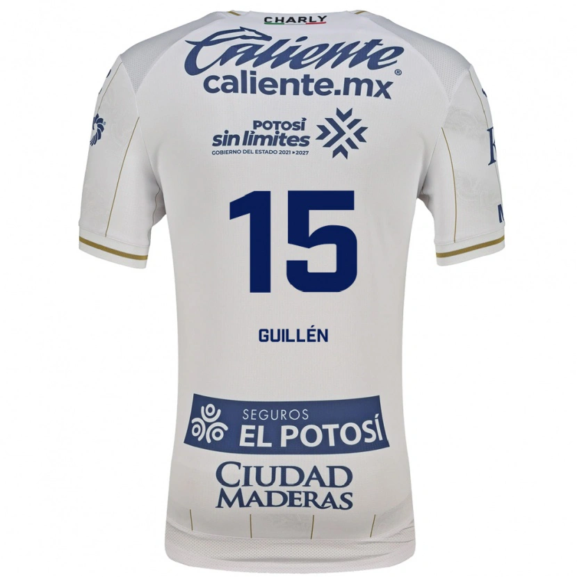 Danxen Uomo Maglia Daniel Guillen #15 Bianco Blu Kit Gara Away 2026/27 Maglietta