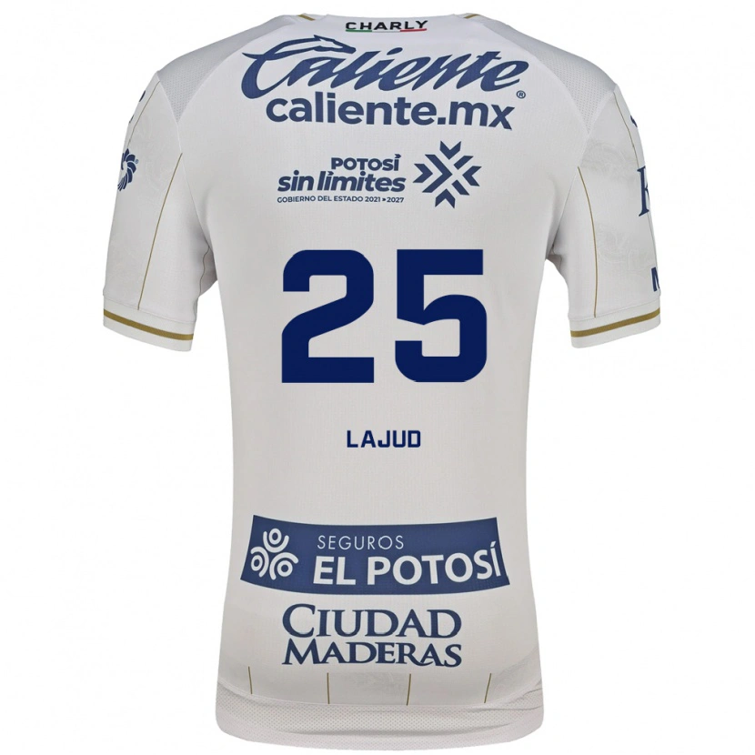 Danxen Uomo Maglia Gibrán Lajud #25 Bianco Blu Kit Gara Away 2026/27 Maglietta