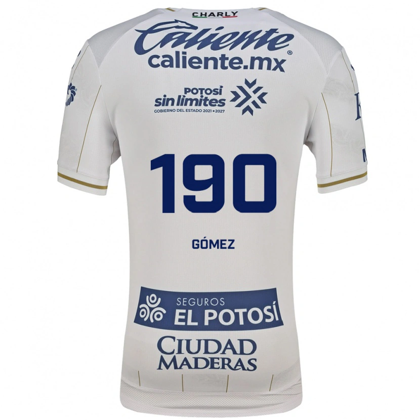 Danxen Uomo Maglia Bruno Gómez #190 Bianco Blu Kit Gara Away 2026/27 Maglietta