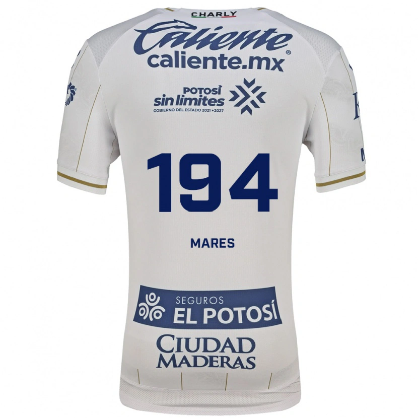 Danxen Uomo Maglia Cristian Mares #194 Bianco Blu Kit Gara Away 2026/27 Maglietta