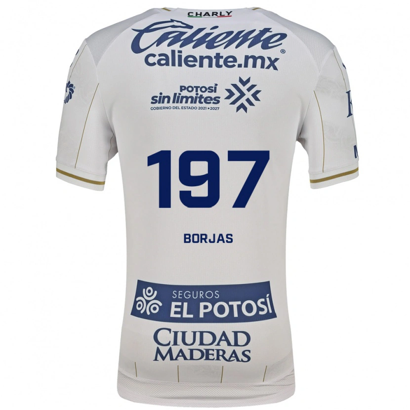 Danxen Uomo Maglia Jesús Borjas #197 Bianco Blu Kit Gara Away 2026/27 Maglietta