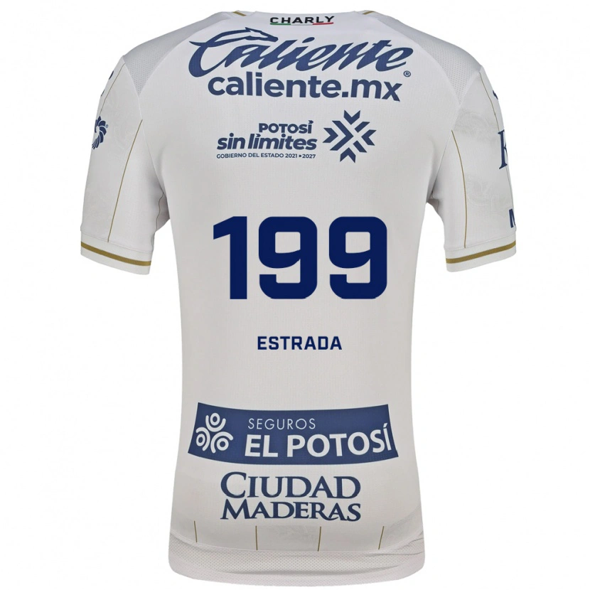 Danxen Uomo Maglia Jaime Estrada #199 Bianco Blu Kit Gara Away 2026/27 Maglietta