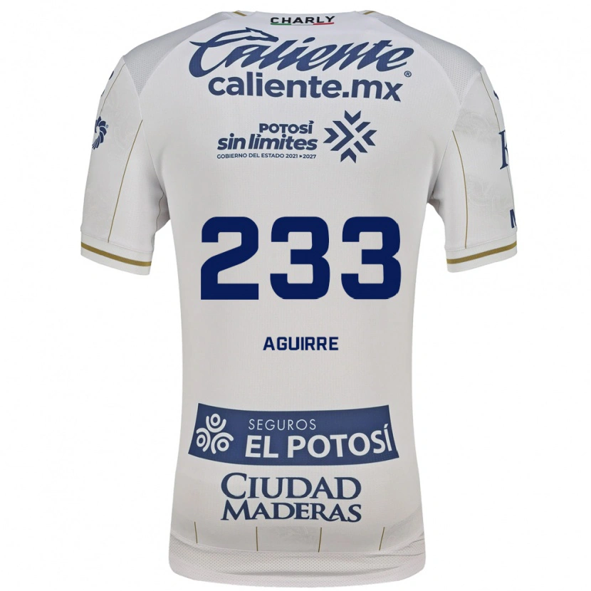 Danxen Uomo Maglia Francisco Aguirre #233 Bianco Blu Kit Gara Away 2026/27 Maglietta
