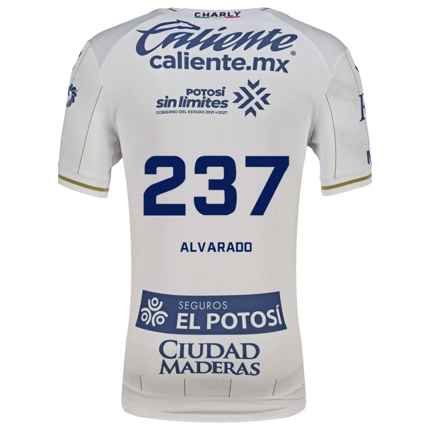 Danxen Uomo Maglia Luis Alvarado #237 Bianco Blu Kit Gara Away 2026/27 Maglietta