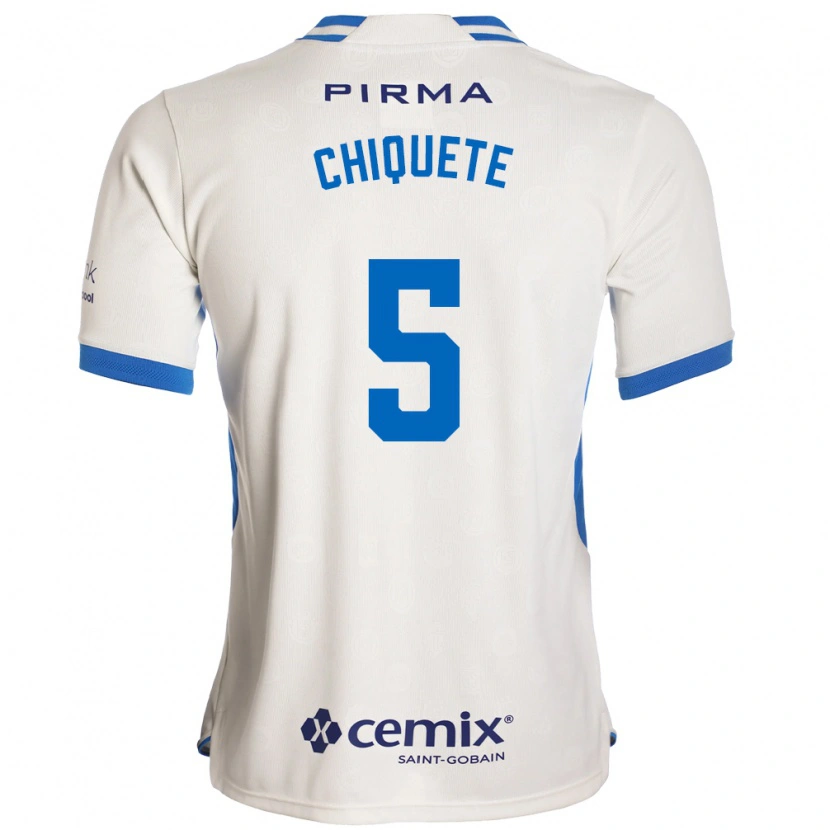 Danxen Uomo Maglia Jesús Orozco Chiquete #5 Bianco Blu Rosso Kit Gara Away 2026/27 Maglietta
