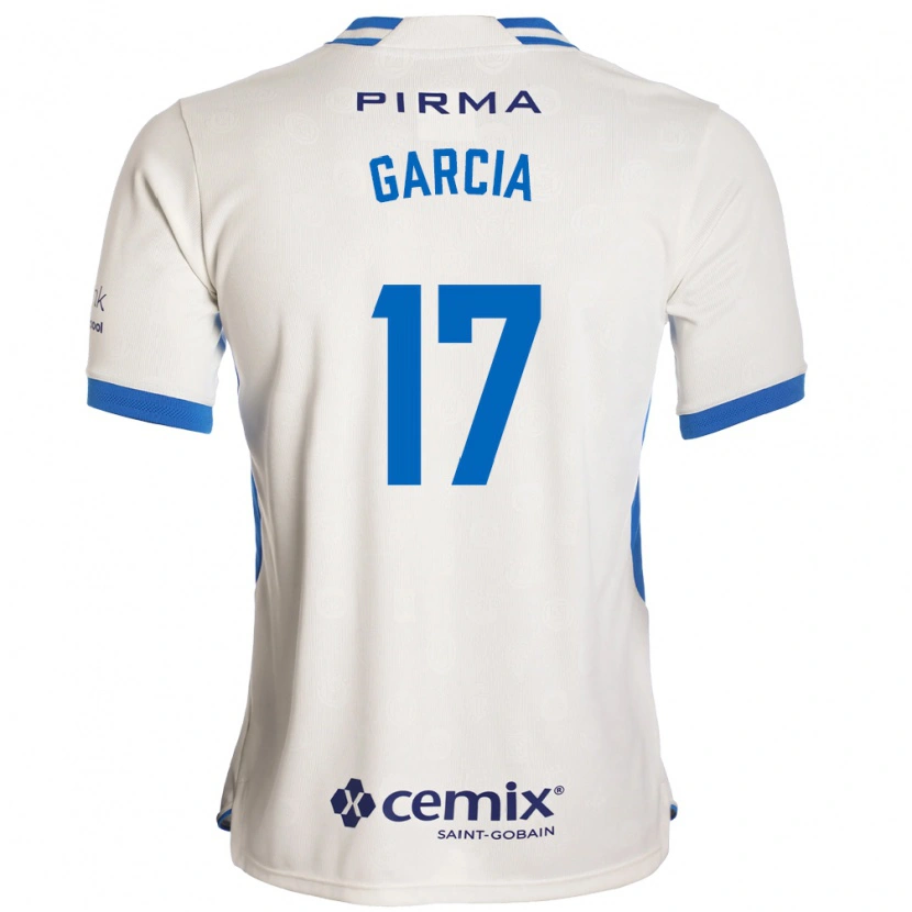 Danxen Uomo Maglia Amaury García #17 Bianco Blu Rosso Kit Gara Away 2026/27 Maglietta