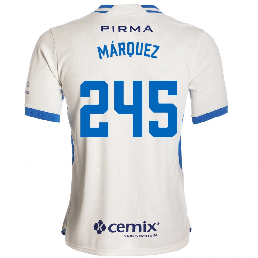 Danxen Uomo Maglia Víctor Márquez #245 Bianco Blu Rosso Kit Gara Away 2026/27 Maglietta