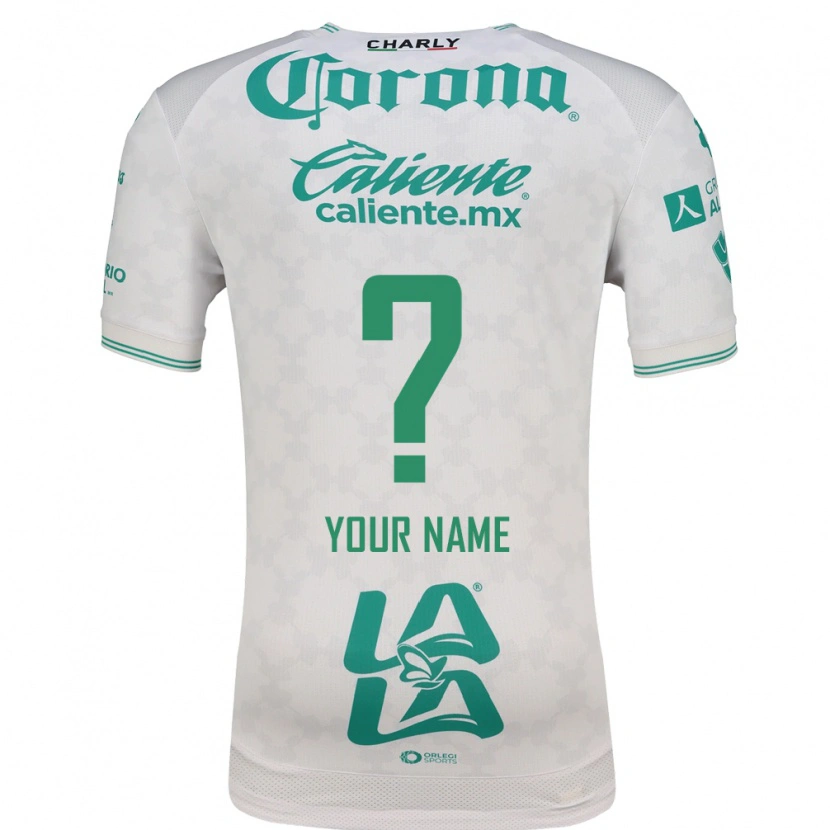 Danxen Uomo Maglia Il Tuo Nome #0 Verde Chiaro Bianco Kit Gara Away 2026/27 Maglietta