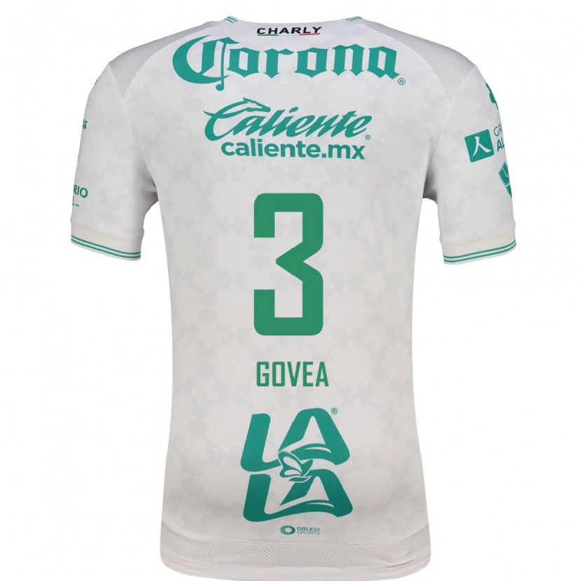 Danxen Uomo Maglia Ismael Govea #3 Verde Chiaro Bianco Kit Gara Away 2026/27 Maglietta