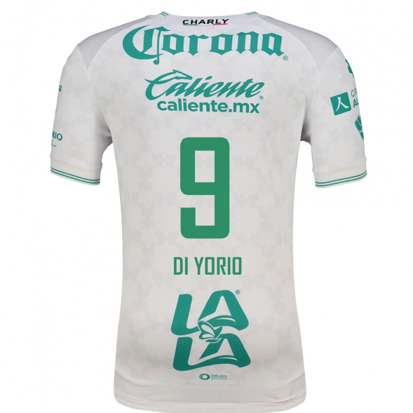 Danxen Uomo Maglia Lucas Di Yorio #9 Verde Chiaro Bianco Kit Gara Away 2026/27 Maglietta