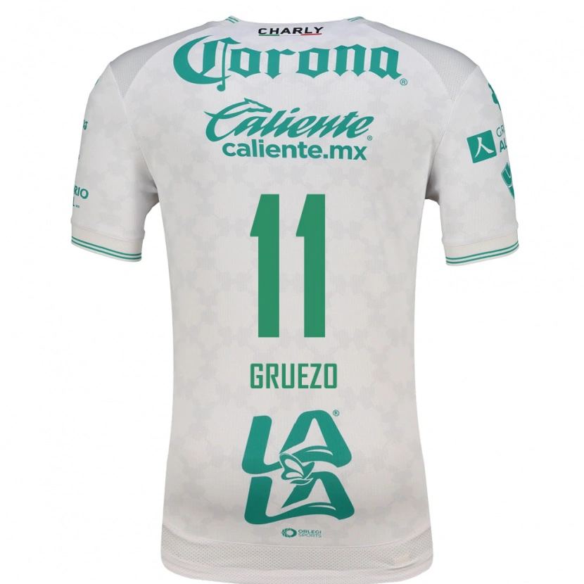 Danxen Uomo Maglia Carlos Gruezo #11 Verde Chiaro Bianco Kit Gara Away 2026/27 Maglietta