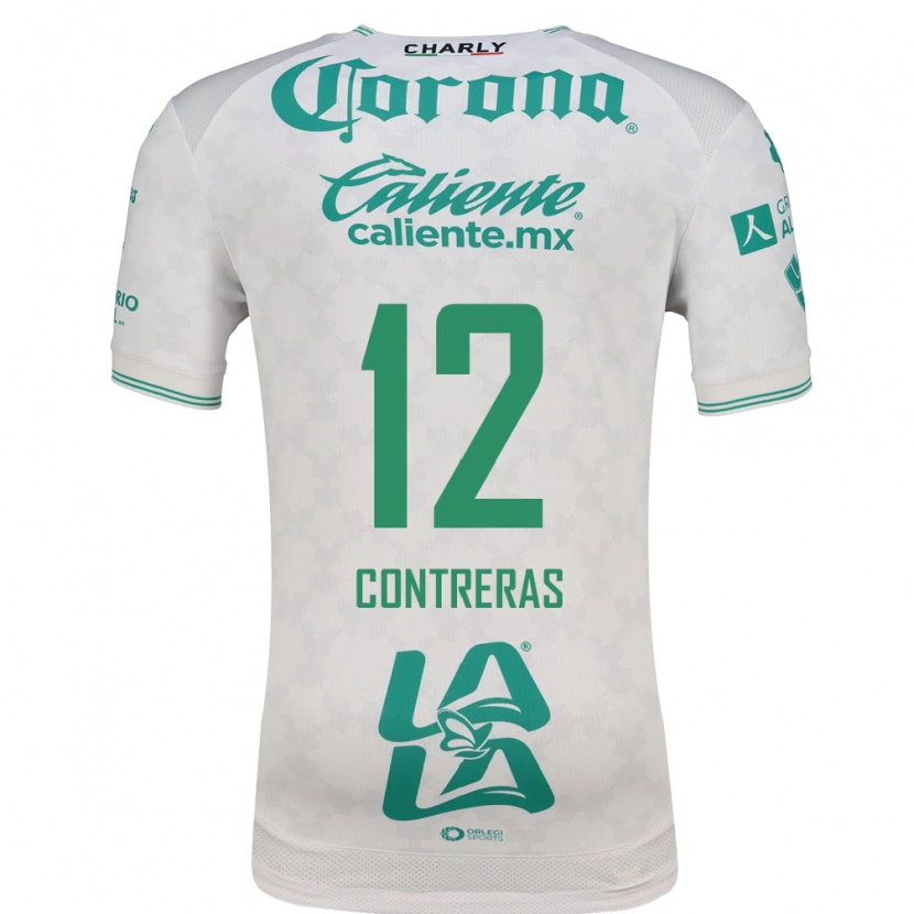 Danxen Uomo Maglia Karol Contreras #12 Verde Chiaro Bianco Kit Gara Away 2026/27 Maglietta
