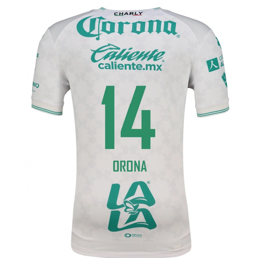 Danxen Uomo Maglia Efraín Orona #14 Verde Chiaro Bianco Kit Gara Away 2026/27 Maglietta