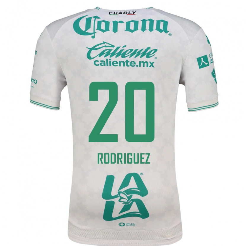 Danxen Uomo Maglia Hugo Rodriguez #20 Verde Chiaro Bianco Kit Gara Away 2026/27 Maglietta