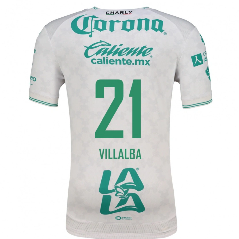 Danxen Uomo Maglia Fran Villalba #21 Verde Chiaro Bianco Kit Gara Away 2026/27 Maglietta