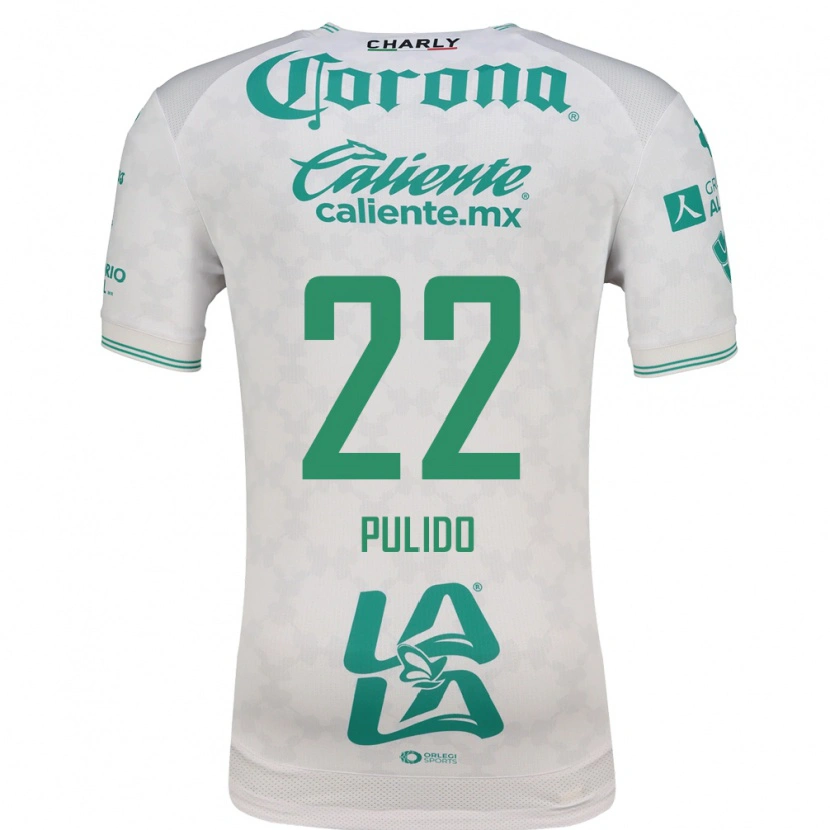 Danxen Uomo Maglia Sheila Pulido #22 Verde Chiaro Bianco Kit Gara Away 2026/27 Maglietta