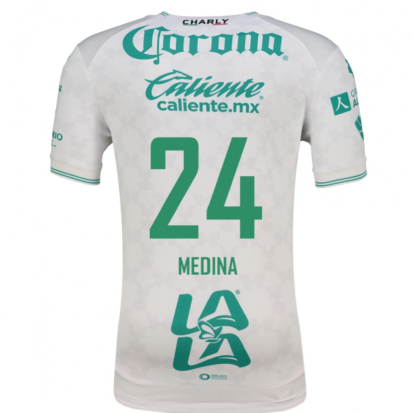 Danxen Uomo Maglia Diego Medina #24 Verde Chiaro Bianco Kit Gara Away 2026/27 Maglietta