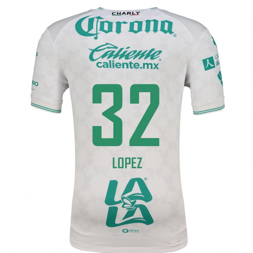 Danxen Uomo Maglia Raúl López #32 Verde Chiaro Bianco Kit Gara Away 2026/27 Maglietta