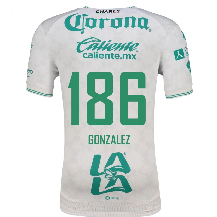 Danxen Uomo Maglia Valente González #186 Verde Chiaro Bianco Kit Gara Away 2026/27 Maglietta