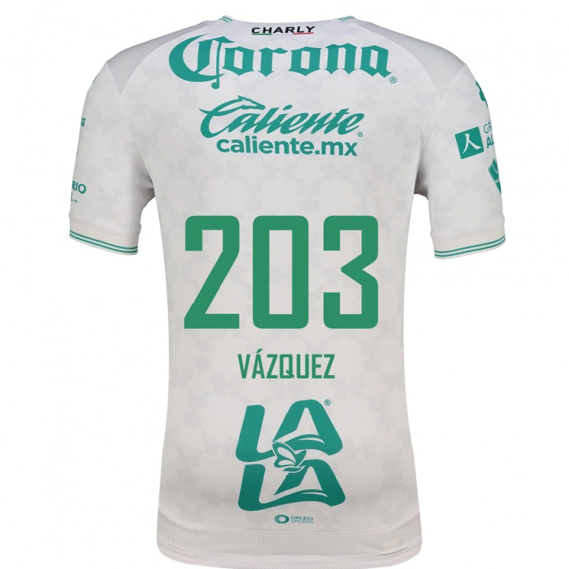 Danxen Uomo Maglia Ángel Vázquez #203 Verde Chiaro Bianco Kit Gara Away 2026/27 Maglietta