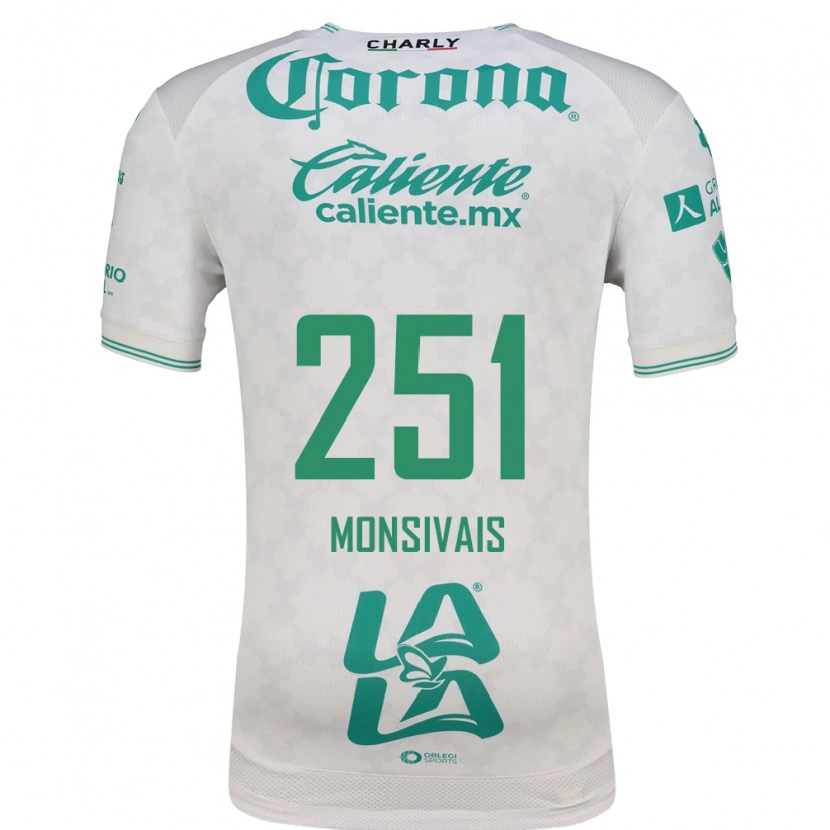 Danxen Uomo Maglia Giovani Monsivais #251 Verde Chiaro Bianco Kit Gara Away 2026/27 Maglietta