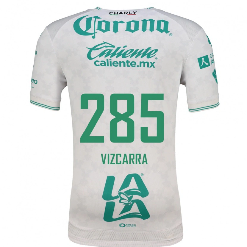 Danxen Uomo Maglia Santiago Vizcarra #285 Verde Chiaro Bianco Kit Gara Away 2026/27 Maglietta