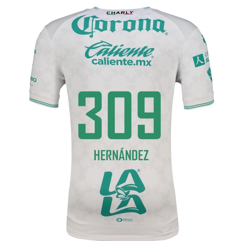 Danxen Uomo Maglia Julio Hernández #309 Verde Chiaro Bianco Kit Gara Away 2026/27 Maglietta