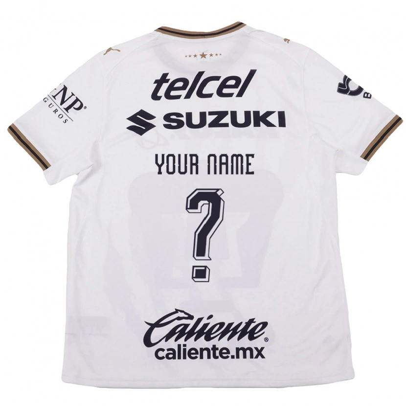Danxen Uomo Maglia Il Tuo Nome #0 Bianco Nero Marrone Kit Gara Away 2026/27 Maglietta