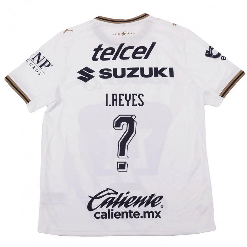 Danxen Uomo Maglia Isaias Reyes #0 Bianco Nero Marrone Kit Gara Away 2026/27 Maglietta