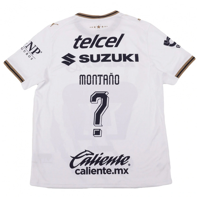 Danxen Uomo Maglia Leider Montaño #0 Bianco Nero Marrone Kit Gara Away 2026/27 Maglietta