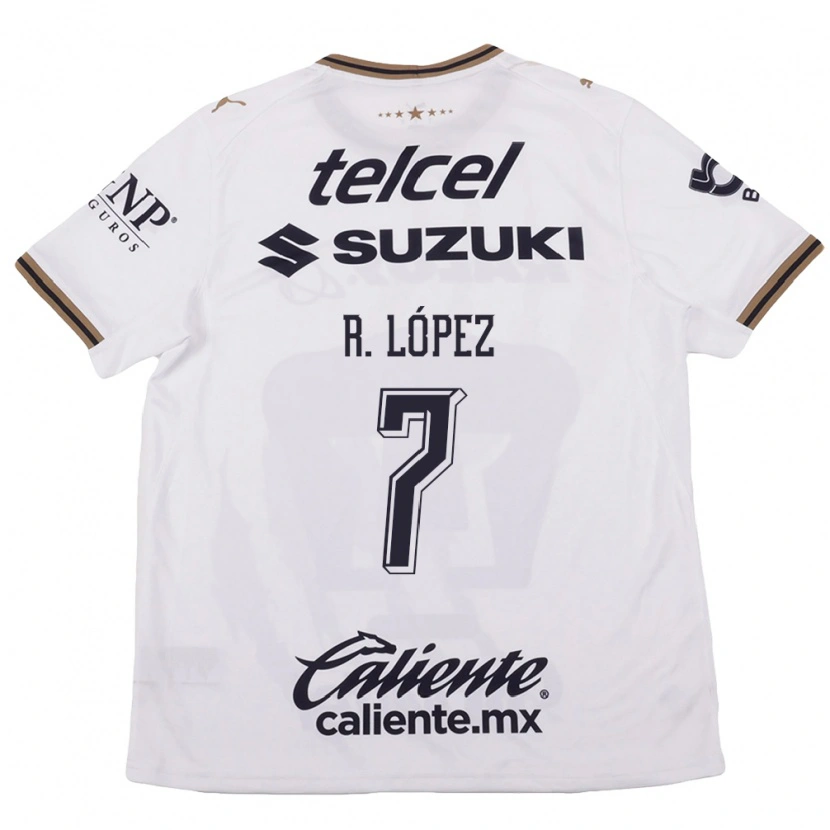 Danxen Uomo Maglia Rodrigo López #7 Bianco Nero Marrone Kit Gara Away 2026/27 Maglietta