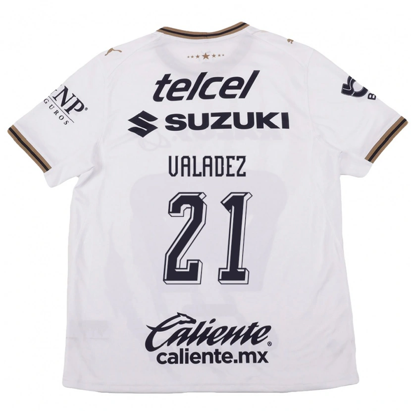 Danxen Uomo Maglia Natalia Macias Valadez #21 Bianco Nero Marrone Kit Gara Away 2026/27 Maglietta