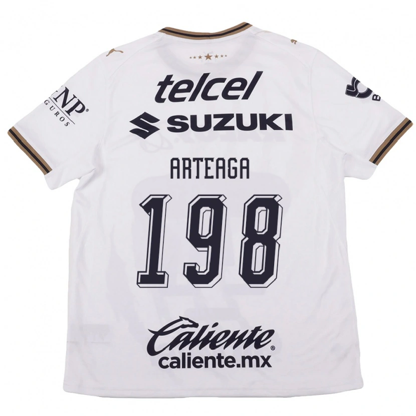 Danxen Uomo Maglia Edwin Arteaga #198 Bianco Nero Marrone Kit Gara Away 2026/27 Maglietta