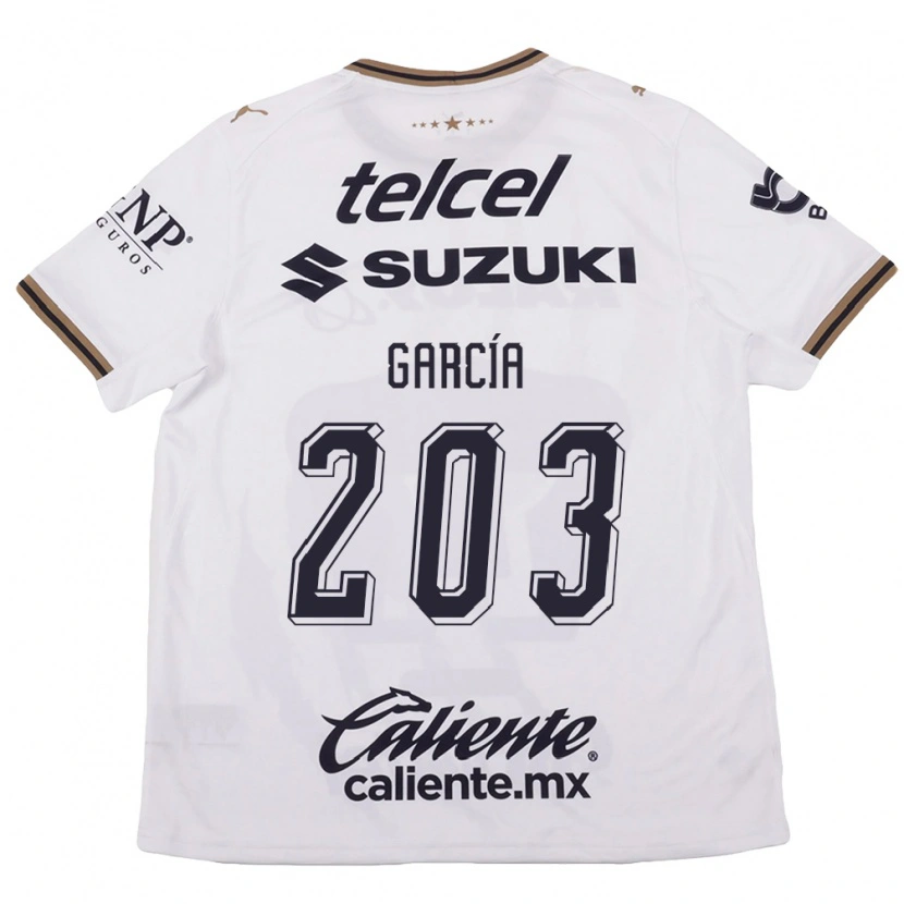 Danxen Uomo Maglia Stanley García #203 Bianco Nero Marrone Kit Gara Away 2026/27 Maglietta