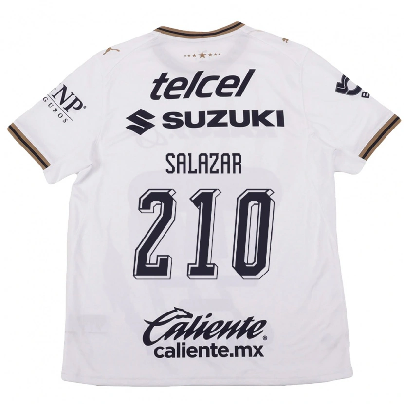 Danxen Uomo Maglia Jared Salazar #210 Bianco Nero Marrone Kit Gara Away 2026/27 Maglietta
