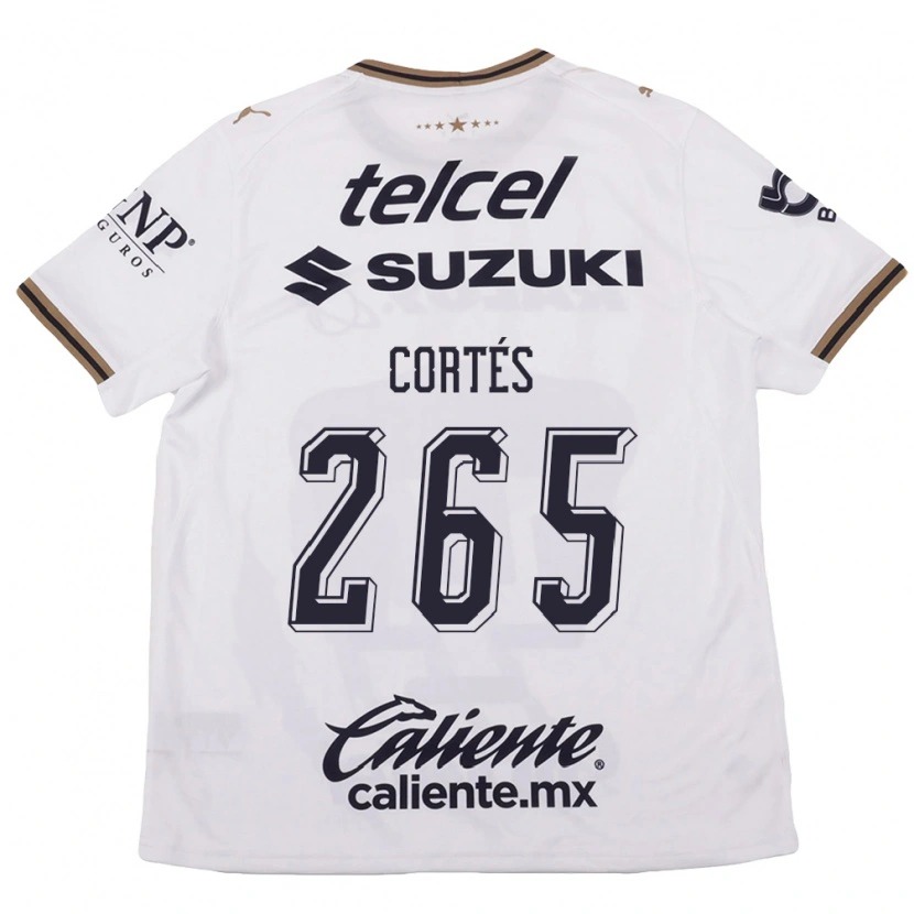 Danxen Uomo Maglia Jhostyn Cortés #265 Bianco Nero Marrone Kit Gara Away 2026/27 Maglietta