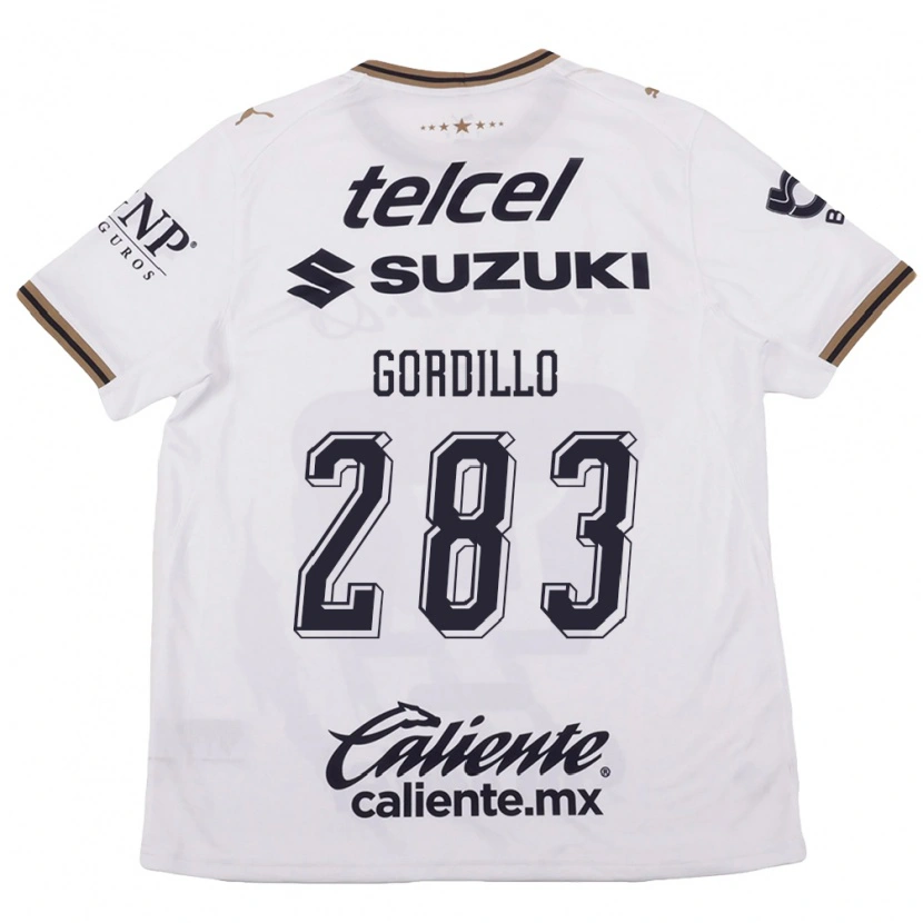 Danxen Uomo Maglia Luis Gordillo #283 Bianco Nero Marrone Kit Gara Away 2026/27 Maglietta