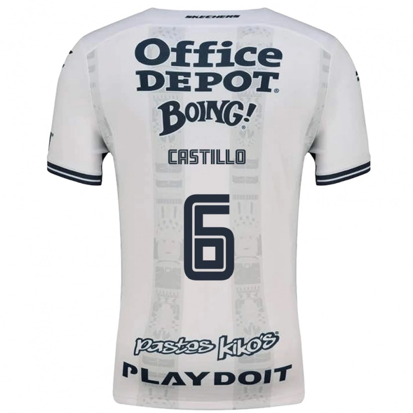 Danxen Uomo Maglia Byron Castillo #6 Rosso Bianco Nero Kit Gara Away 2026/27 Maglietta