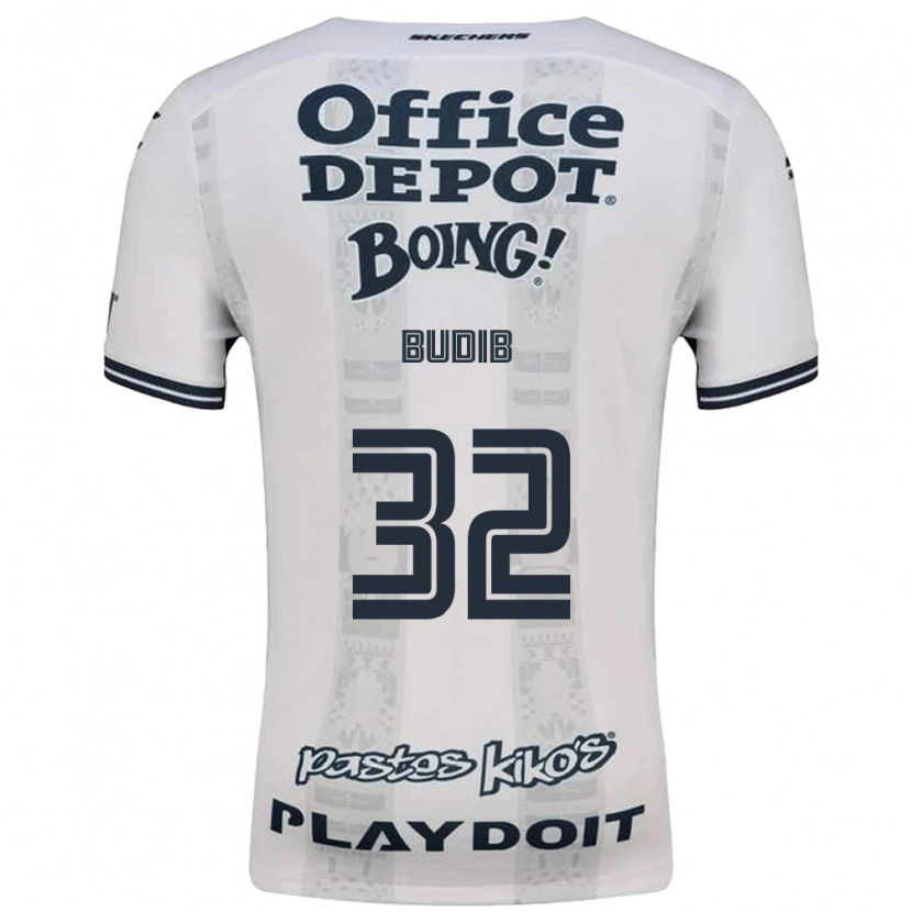 Danxen Uomo Maglia Pedro Budib #32 Rosso Bianco Nero Kit Gara Away 2026/27 Maglietta