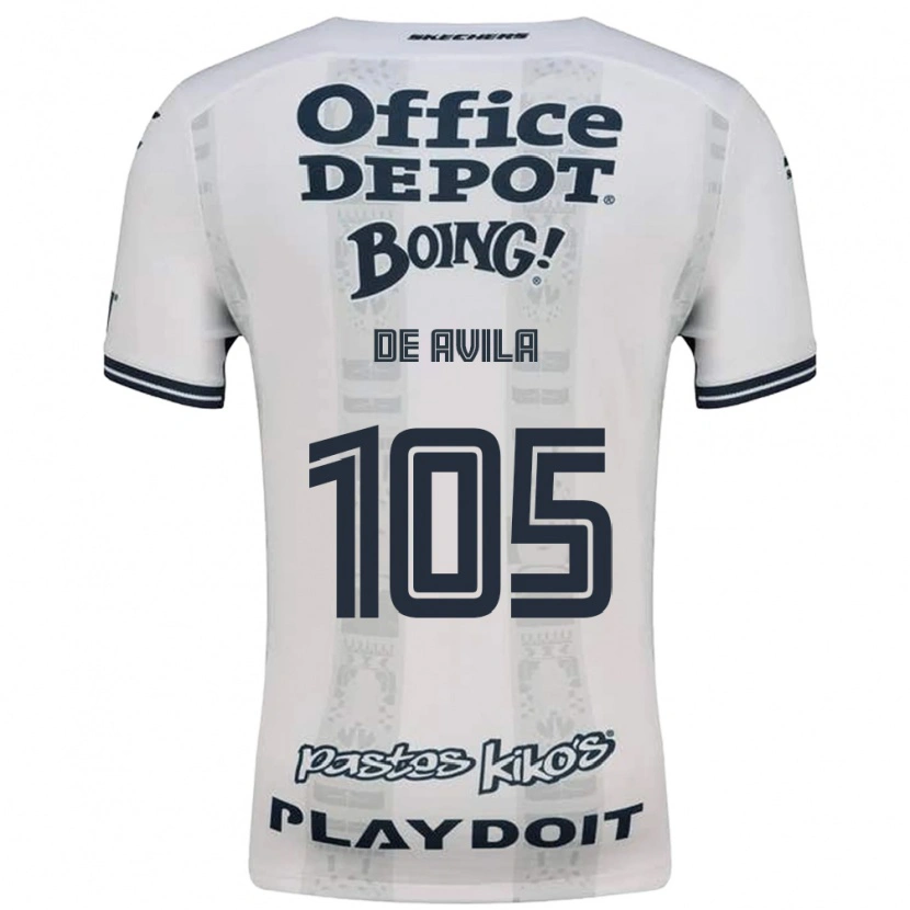 Danxen Uomo Maglia José De Ávila #105 Rosso Bianco Nero Kit Gara Away 2026/27 Maglietta