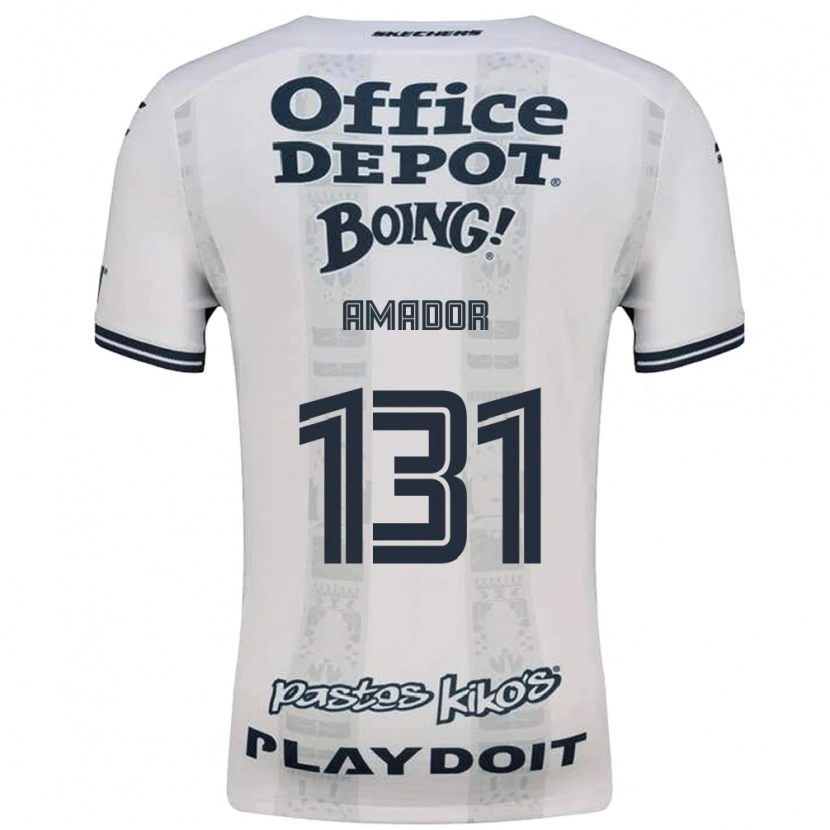 Danxen Uomo Maglia Santiago Amador #131 Rosso Bianco Nero Kit Gara Away 2026/27 Maglietta