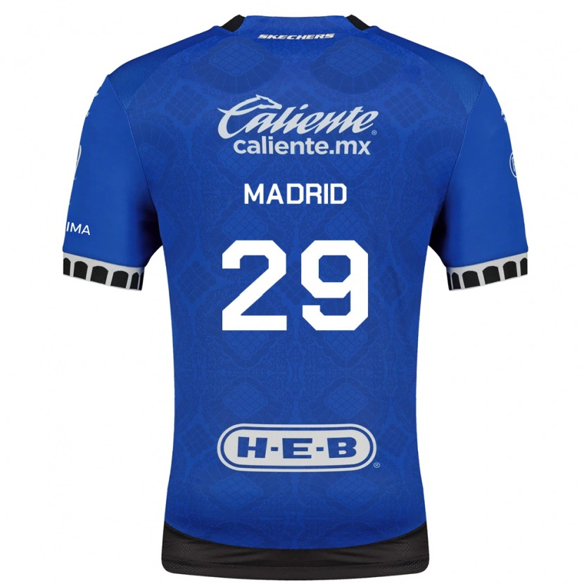 Danxen Uomo Maglia Waldo Madrid #29 Blu Reale Bianco Nero Kit Gara Away 2026/27 Maglietta