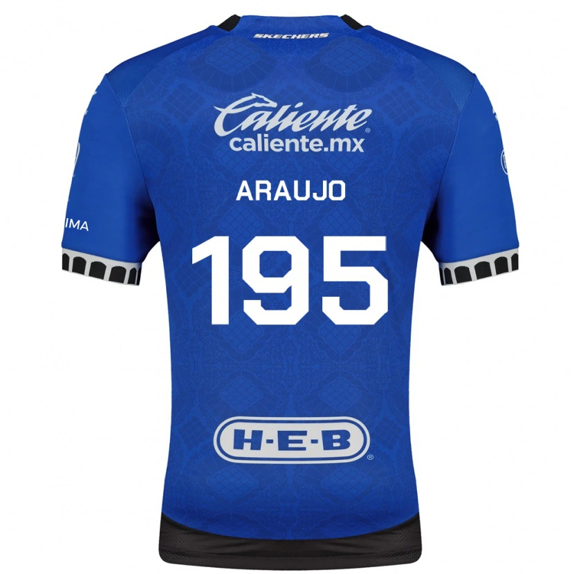 Danxen Uomo Maglia Diego Araujo #195 Blu Reale Bianco Nero Kit Gara Away 2026/27 Maglietta