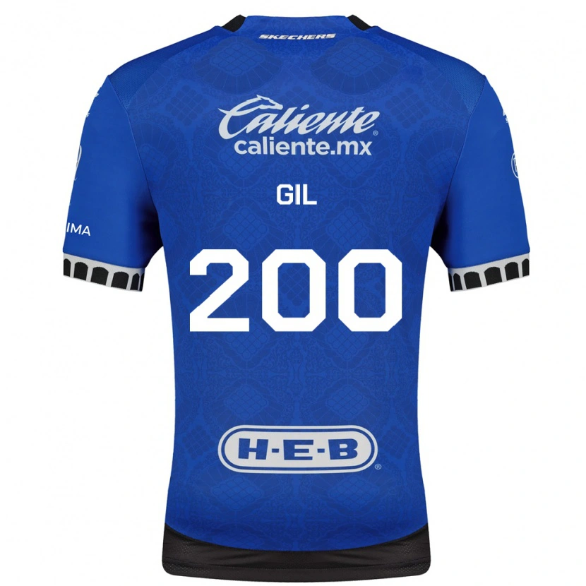 Danxen Uomo Maglia Gerardo Gil #200 Blu Reale Bianco Nero Kit Gara Away 2026/27 Maglietta
